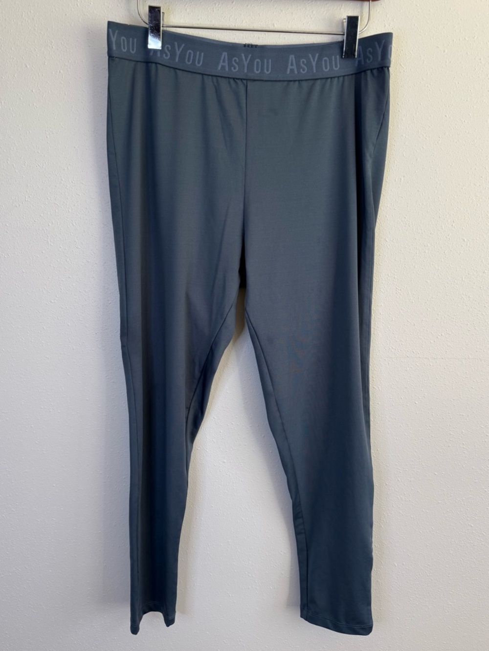 ASOS AsYou High Waist Leggings Blue Gray Workout Yoga Stretch Size 6